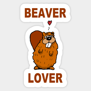 Beaver Lover Sticker